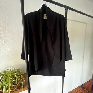 Black Drapey Blazer Wilfred